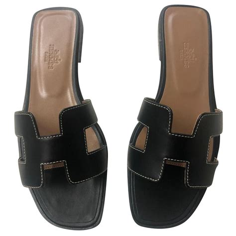 hermes oran sandals colors|hermes oran black.